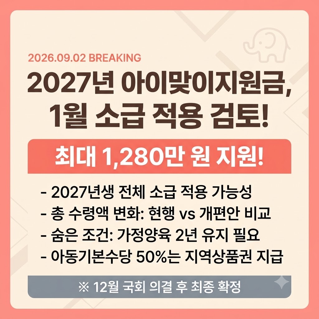 2027년 출산지원금 소급적용